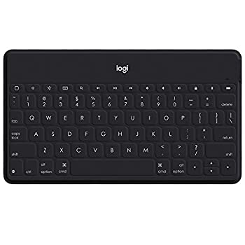 【中古】ロジクール iPad iPhone キーボード ポータブル iK1042BKA ブラック Bluetooth 薄型 充電式 iPhoneスタンド付 ワイヤレス 無線 国内正規品