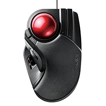 【中古】エレコム マウス 有線 トラックボール 大玉 8ボタン チルト機能 ブラック M-HT1URXBK|ドリエムコーポレーション