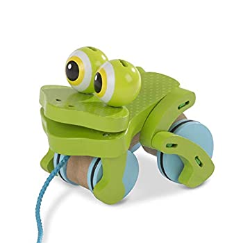 【中古】Melissa & Doug Frolicking Frog Pull Toy マルチカラー｜ドリエムコーポレーション