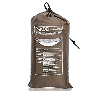 【中古】【非常に良い】【スコットランド発】DD Travel Hammock/Bivi ダブルレイヤードDDトラベルハンモック/ビビ (Coyote brown) [並行輸入品]