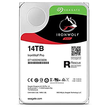 【中古】Seagate IronWolf Pro 3.5\" 14肺結核 HDD(CMR)資料立ち直らす付  256MB 7200rpm 24第四次元動く パソコン NAS 用 RV検知器 ST14000NE0008"