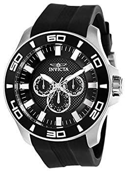 【中古】【非常に良い】Invicta Men's 28000 Pro Diver Quartz Chronograph Black Dial Watch
