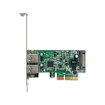 【中古】玄人志向 ASMedia社製 ASM3142搭載 USB3.1 TypeA インターフェース(PCI-Express x4接続) USB3.1A-P2-PCIE3