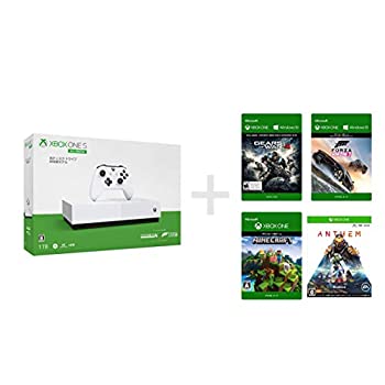 【中古】Xbox One S 1 TB All Digital Edition ソフト4本セット Forza Horizon 3 + Minecraft ダウンロード (同梱) Gears of War 4 ダウンロード版 + Ant