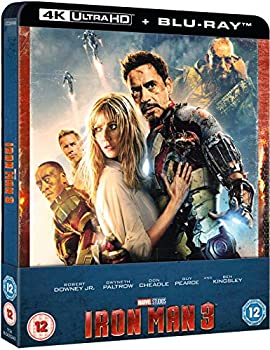 【中古】アイアンマン3 4K Ultra HD+ブルーレイ 数量限定スチールブック仕様 [リージョンフリー 日本語収録(4Kのみ)](輸入版)
