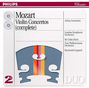 【中古】ヴァイオリン協奏曲第１～５番、ほか グリュミオー、コリン・デイヴィス＆ロンドン響(２ＣＤ) [CD]