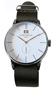 【中古】ロックマン LOCMAN 腕時計 0252V08-00WHRGNG 1960 DATE テキスタイルベルト [並行輸入品]｜ドリエムコーポレーション