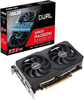 【中古】ASUS Dual Radeon RX 6500 XT 積み上げる映像媒体歌留多 OC edition 4GB GDDR6 / DUAL-RX6500XT-O4G