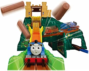 【中古】タカラトミー 『 プラレール トーマス きかんしゃトーマス がたがた! ビューン! どきどき山岳DX 』 路面電車 鉄道車両 手あそび 3歳以上 手あそび安全性のある