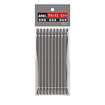【中古】(未使用･未開封品)アネックス(ANEX) パワービット 両頭 +3×150 10本入 AP-14
