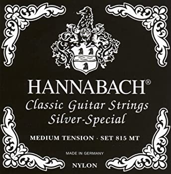 【中古】【非常に良い】HANNABACH クラシックギター弦 シルバースペシャル E815MT Black Set