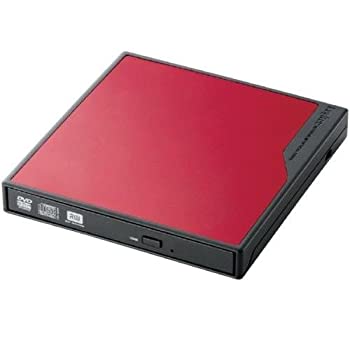 【中古】(未使用･未開封品)USBバスパワー対応ポータブルDVDユニット トレイ レッド