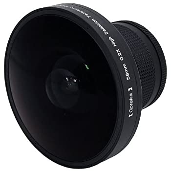 【中古】Optekaプラチナシリーズ0.2?X HDパノラマ「渦」220deg魚眼レンズレンズfor JVC gr-dv2000、gr-dv3000、gr-dv4000、gr-dv500、gr-dv800、gr-dv80|ドリエムコーポレーション