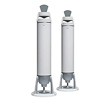 【中古】Egretta エグレッタ 金棒引き バスレフ・高閣型 リビング 本格 「TS1000」 360°無指向性 アンプリファイアー非積み上げる 立ち会い場金棒引き (スパークルホワイ