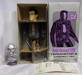 【中古】【非常に良い】ティントイ Nostalgic Future &rdquo;TERMINATOR 2 JUDGMENT DAY&rdquo; Battle Damaged　T-800 ブリキ　ターミネーター（ゼンマイ動力　ミニエンドスケル｜ドリエムコーポレーション