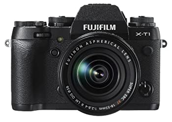 【中古】【非常に良い】FUJIFILM ミラーレス一眼 X-T1 レンズキット ブラック F X-T1B/1855KIT