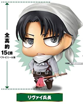 【中古】(未使用･未開封品)セガ AGスクエア 遊んで+もらえる進撃の巨人キャンペーン　進撃のソフビフィギュア リヴァイ兵長