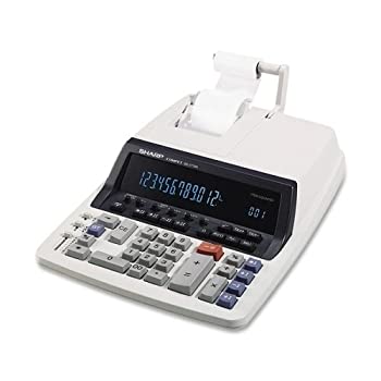 【中古】Sharp 12桁 商業主義用計算器 2枚組 9-7/8inx12-1/2inx3in (QS2770H)