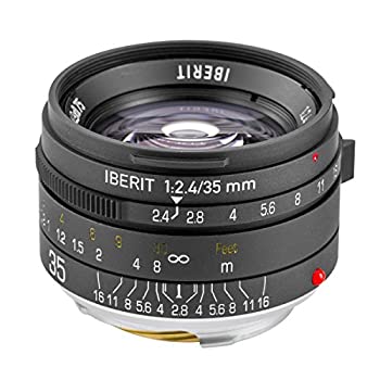 【中古】(未使用･未開封品)KIPON 単焦点レンズ IBERIT (イベリット)?35mm f / 2.4レンズfor LEICA ライカMマウント Frosted Black(つや消し ブラック)