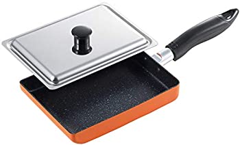 【中古】(未使用･未開封品)タマハシ(Tamahashi) 玉子焼き器 オレンジ 約14×35×6cm(深さ:約3cm) デイリー・エッグパン