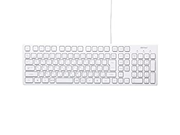 【中古】(未使用･未開封品)バッファロー BUFFALO USB接続 有線スタイリッシュキーボード ホワイト BSKBU15WH