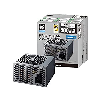 【中古】玄人志向 STANDARDシリーズ 80 PLUS 500W ATX電源 KRPW-L5-500W/80+|ドリエムコーポレーション