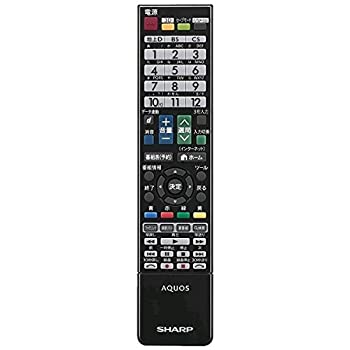 【中古】【非常に良い】シャープ 純正テレビ用リモコン RRMCGB026WJSA【部品番号:0106380386】|ドリエムコーポレーション