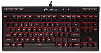 【中古】(未当て嵌める･未開封品)Corsair K63 Red LED -日本語鍵盤- [Cherry MX Red手当たり取り替えっこ召しかかえる パウダーコンパクト テンキーレスゲーミングキーボード] KB395 CH-9115020-JP
