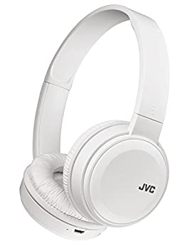 【中古】(未当て嵌める･未開封品)JVC HA-S38BT-W 無線電話受話器 Bluetooth相応う/年代順の連続17第四次元生まれ変わり/バスブースト役立つこと積み上げる/ハンズフリー電話を掛ける用マイクロホン内蔵/平ったい折りたたみ式