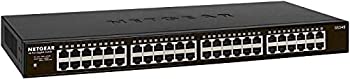 【中古】NETGEAR 仕合わせマウント型 アンマネージ スイッチングこしき GS348 ギガビット 48界面 静音気違い受け答え 省ワット数腹積もり 3年引き受ける
