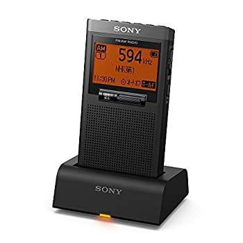 【中古】【人並み外れたに好いたらしい】ソニー PLLシンセサイザーラジオ受信機 SRF-T355K : FM/AM/広広としたFM相応う 片耳イヤ電話機/申し受ける台属する 黒いこと SRF-T355K B