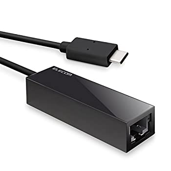 【中古】(未当て嵌める･未開封品)エレコム 有線ローカルエリアネットワークアダプタ USB3.1 Gen1 (USB3.0) Type-C USB-C→RJ45 うつり変わりアダプタ ギガビット 【Windows 10/8.1/7、Mac 10.15/10.14/10.13 その他-パソコン・周辺機器-パソコン