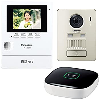 【中古】パナソニック ワイヤレステレビドアホン(モニター親機+ワイヤレス玄関子機+ホームユニット) VL-SGZ30K