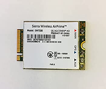 【中古】(未使用･未開封品)Sierra Wireless AirPrime EM7330 M.2 4G, LTE, 3G, GSM, HSPA+ WCDMA対応 WWAN ワイヤレスWANモジュール (技適あり、DOCOMO MVNO sim専用)