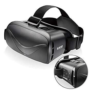 【中古】(未使用･未開封品)エレコム VRグラス/デュアルレンズ/Bluetoothコントロール機能付/ブラック
