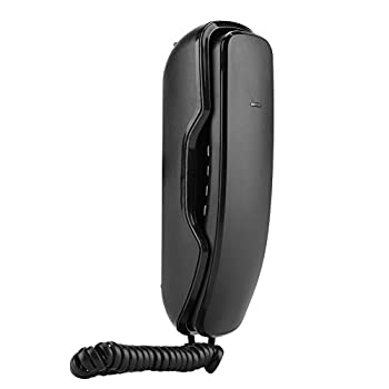 【中古】【非常に良い】Acouto [ウォール電話] ノイズキャンセル壁電話 リダイヤル妨害 壁取り付け電話 一時停止 壁掛け電話機 壁の固定電話 ウォールマウント(ブラック