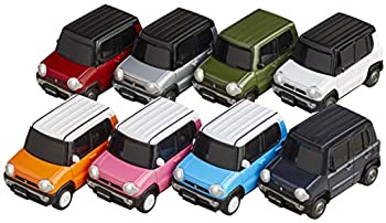 【中古】ミニチュア キューブ miniQ デフォルメ 軽自動車コレクション ハスラー編 ABS/PVC製 塗装済み 完成品 8個入 BOX