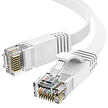 【中古】(未使用･未開封品)Ankuly LANケーブル 30m 有線 ランケーブル フラットタイプ CAT6準拠 1.5mm厚 フラットケーブル 隙間用 カテゴリ6(ホワイト)…