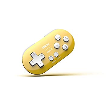 【中古】(未使用･未開封品)8bitdo Zero 2 ゲームコントローラー Bluetooth ワイヤレス Windows Android macOS RaspberryPi Steam イエロー Edition