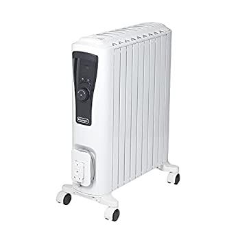 【中古】(未当て嵌める･未開封品)デロンギ(DeLonghi)ユニカルド 油絵の具暖房器 幅ひろいX字型フィン ピュアホワイト×黒いこと [10~13畳用] RHJ65L0915 その他-日用品雑貨・文房具・手芸-生活雑貨