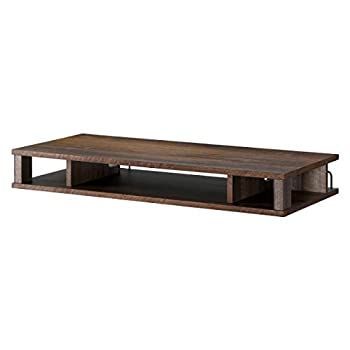 【中古】朝日木材加工 ちょい足しプラス 32型 幅79cm ブラウン 完成品 電源タップ収納付き AS-80PL-DB