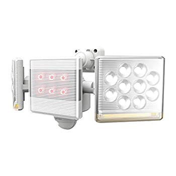【中古】ムサシ RITEX フリーアーム式高機能LEDセンサーライト(12W×2灯) 「コンセント式」 LED-AC2030 ホワイト