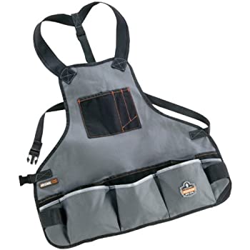 【中古】アーゴダイン 帆布 やり方用前垂れ  薄墨色 無償性大きさ 5700