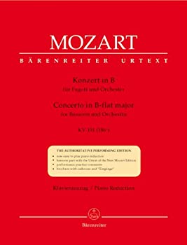 【中古】ヴォルフガング・アマデウス・モーツァルト : ファゴット協奏曲 変ロ長調 K.191 (ファゴット、ピアノ) ベーレンライター出版