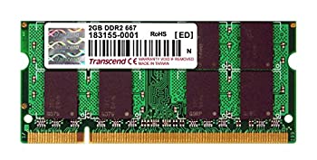 【中古】【非常に良い】Transcend ノートPC用 PC2-5300(DDR2-667) 2GB 200pin SO-DIMM TS256MSQ64V6U|ドリエムコーポレーション