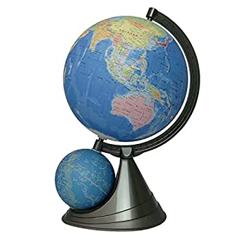 【中古】【非常に良い】昭和カートン 二球儀地球儀 球径26cm 26-GF-J 行政図タイプ 日本地図付