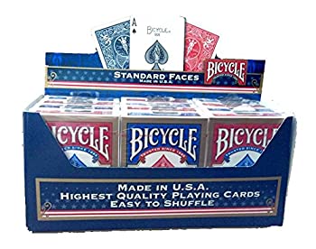 【中古】BICYCLE(バイスクル) ライダーバック STANDARD トランプ 12個パック（青6個/赤6個））