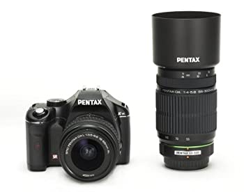 【中古】PENTAX デジタル一眼二眼レフ写真機  K-m 300W望遠レンズ一揃いの道具 K-m300W