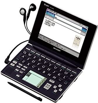 【中古】シャープ Brain 手書きパッド搭載カラー液晶電子辞書 PW-AC890-B 総合モデル 音声対応100コンテンツ収録 手書き暗記メモ搭載