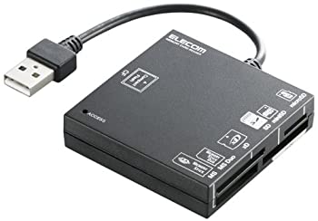 【中古】【2010年モデル】ELECOM カードリーダライタ USB2.0対応 SD+MS+CF+XD ブラック MR-A004BK